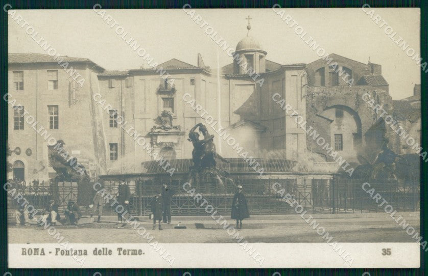 Roma Città Fontana delle Terme NPG Foto cartolina MX1672 – fronte