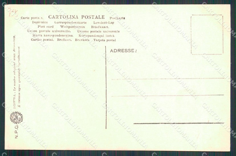 Roma Città Carrettiere a Vino III Costumi NPG Foto cartolina MX1674 – retro