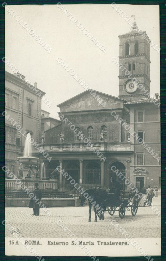 Roma Città Esterno Santa Maria Trastevere NPG Foto cartolina MX1676 – fronte