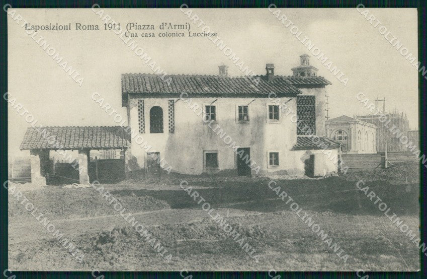 Roma Città Expo Piazza d'Armi Casa Colonica Lucchese cartolina MX1683 – fronte