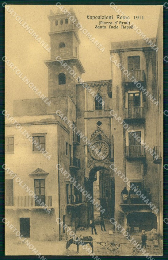 Roma Città Esposizioni Santa Lucia di Napoli cartolina MX1709 – fronte