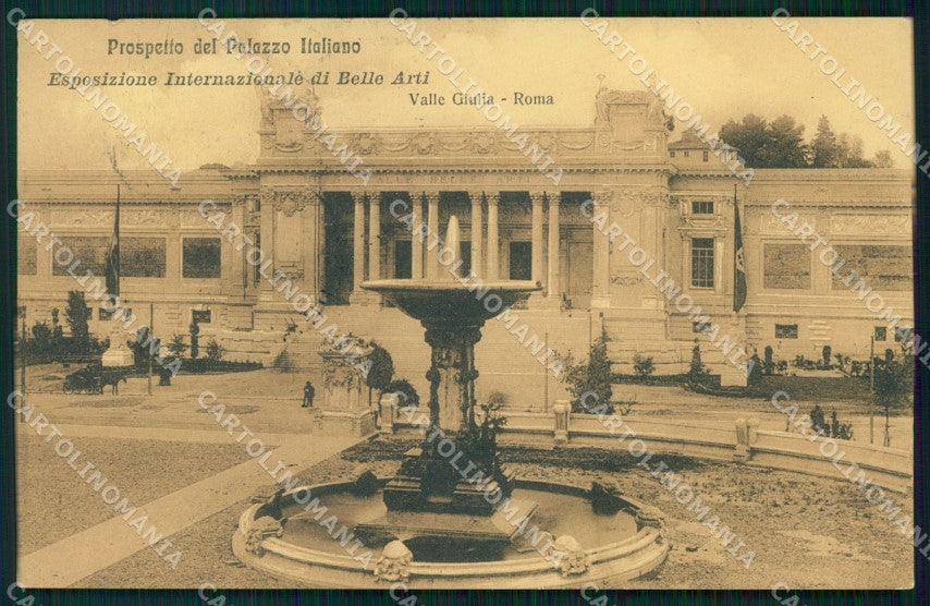 Roma Città Esposizione Belle Arti Prospetto Palazzo Italiano cartolina MX1716 – fronte