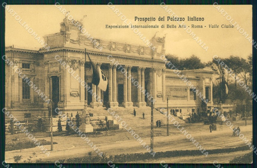 Roma Città Esposizione Belle Arti Prospetto Palazzo Italiano cartolina MX1742 – fronte