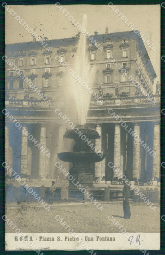 Roma Città Piazza San Pietro Fontana Foto cartolina MX1759 – fronte