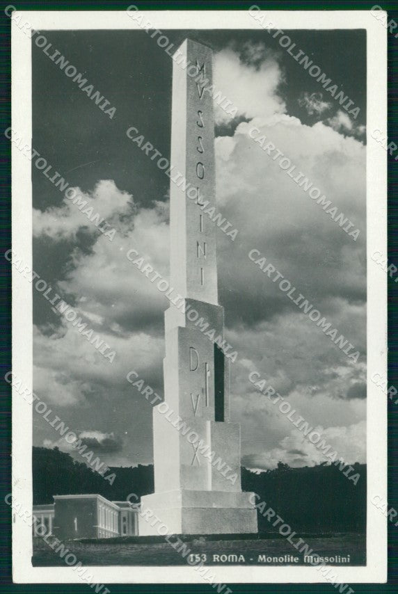 Roma Città Monolite Mussolini Fascismo Foto cartolina MX1788 – fronte