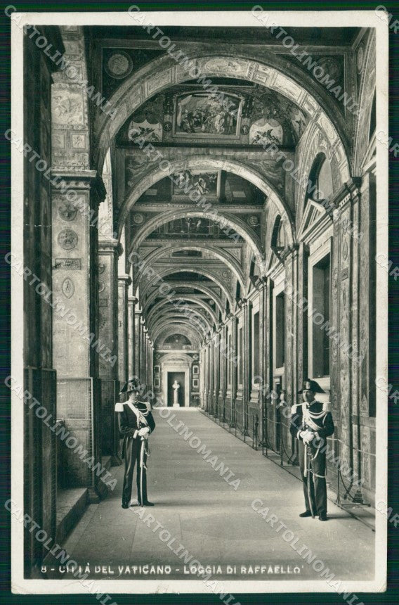 Roma Città Città del Vaticano Carabinieri PIEGATA Foto cartolina MX1789 – fronte
