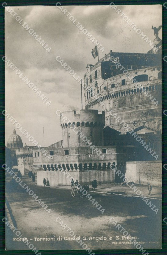 Roma Città Torrioni Castel Sant'Angelo San Pietro Foto cartolina MX1810 – fronte