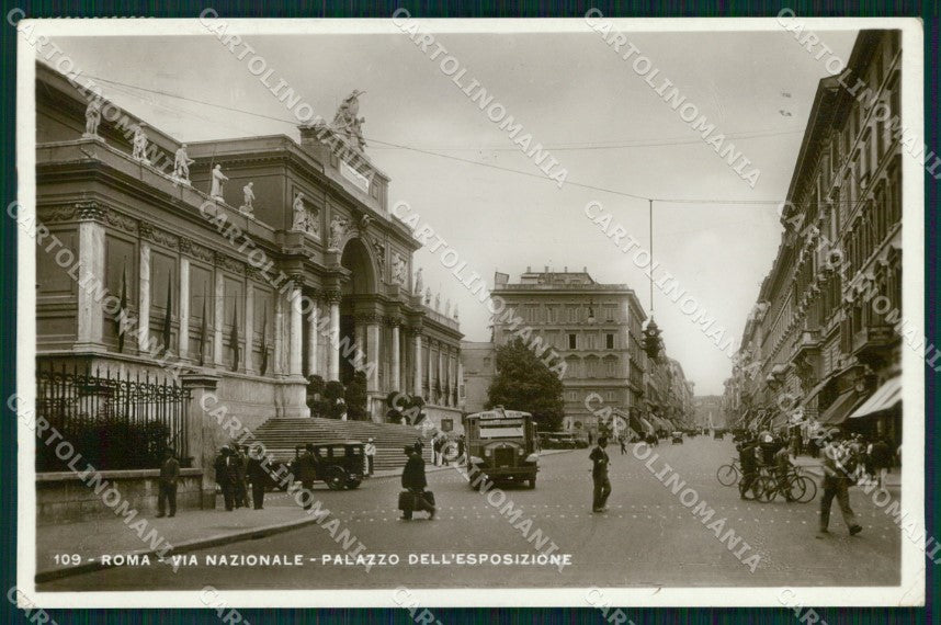 Roma Città Via Nazionale Palazzo Esposizione Foto cartolina MX1819 – fronte