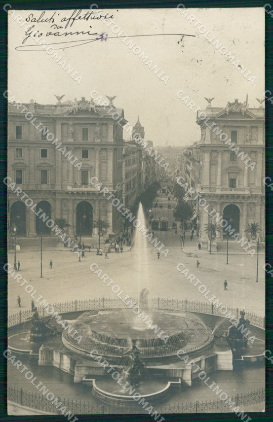Roma Città Via Nazionale Fontana Foto cartolina MX1825 – fronte