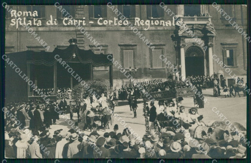 Roma Città Sfilata Carri Corteo Regionale Foto cartolina MX1836 – fronte