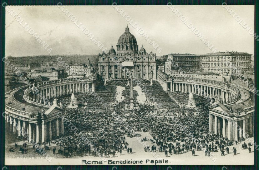Roma Città Benedizione Papale Foto cartolina MX1844 – fronte
