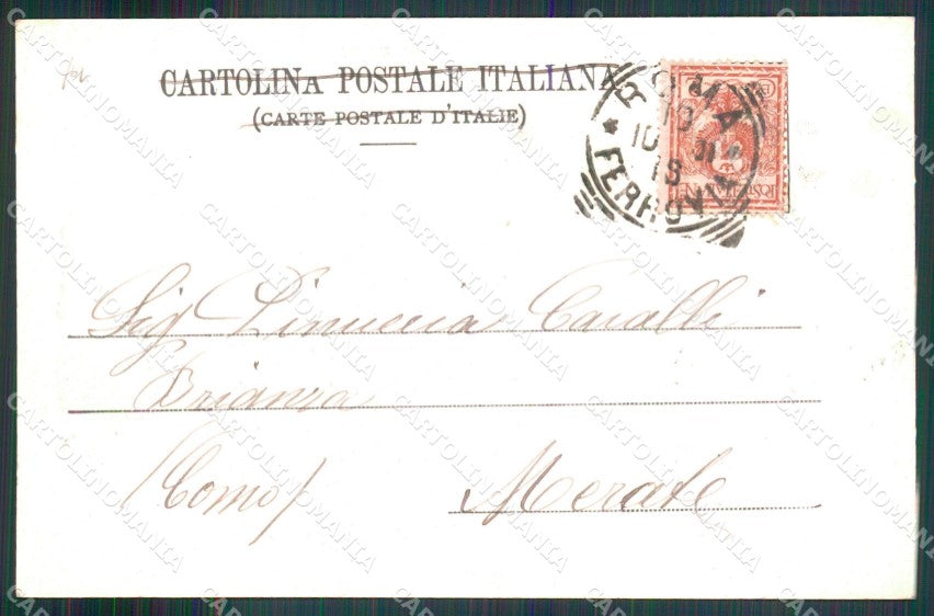 Roma Città Costumi Carro da Vino cartolina MX1868 – retro