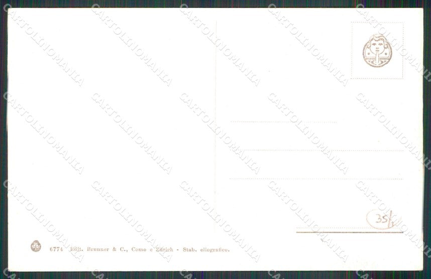Roma Città Mestieri Pecoraio Brunner 6774 cartolina MX1886 – retro