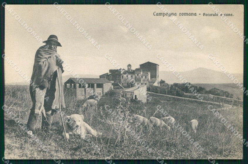 Roma Città Mestieri Pecoraio con Cane Brunner 6776 cartolina MX1887 – fronte