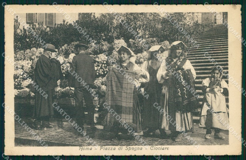 Roma Città Piazza di Spagna Ciociare Brunner 6779 cartolina MX1893 – fronte