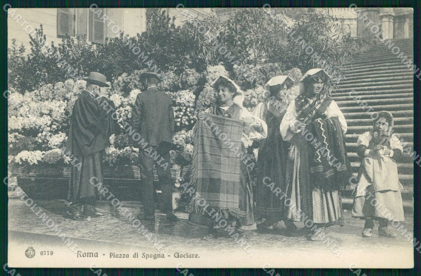Roma Città Piazza di Spagna Ciociare Brunner 6779 cartolina MX1895 – fronte