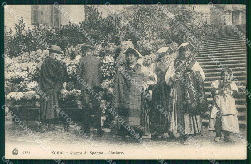 Roma Città Piazza di Spagna Ciociare Brunner 6779 cartolina MX1896 – fronte