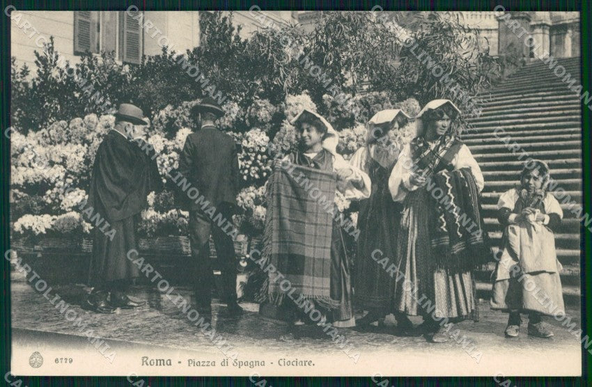 Roma Città Piazza di Spagna Ciociare Brunner 6779 cartolina MX1897 – fronte