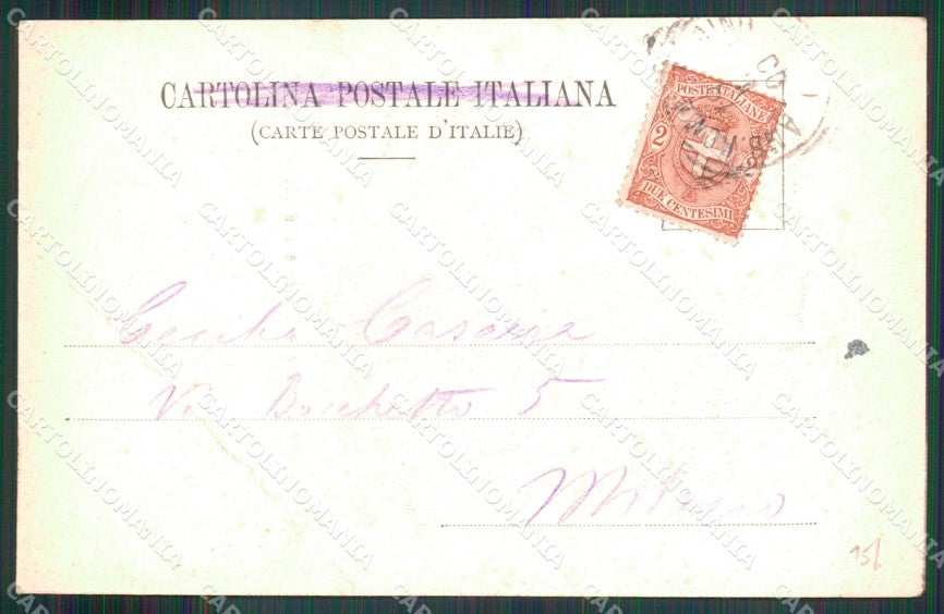 Roma Città Costumi Ciociare che Filano PIEGA cartolina MX1902 – retro