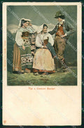 Roma Città Tipi Costumi Ciociari Trenkler 13649 cartolina MX1908 – fronte