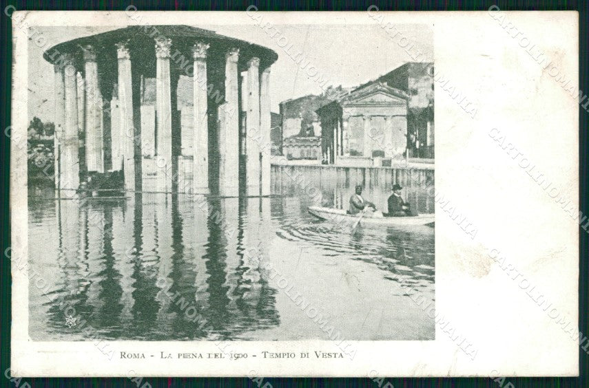 Roma Città Tempio Vesta Piena Barca cartolina MX1913 – fronte