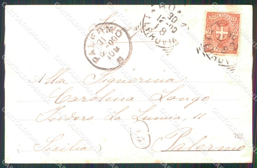Roma Città Isola San Bartolomeo Piena cartolina MX1918 – retro