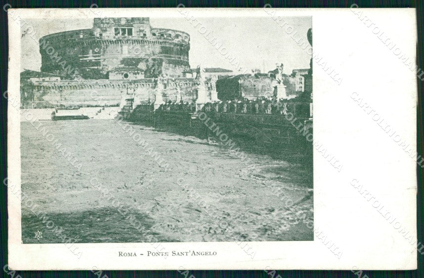 Roma Città Ponte Sant'Angelo cartolina MX1919 – fronte