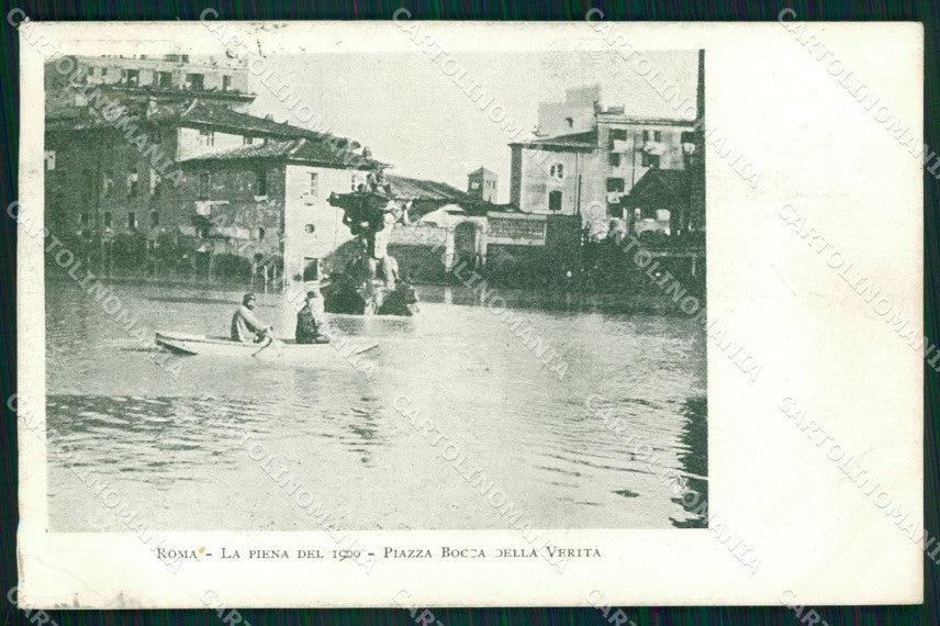 Roma Città Piazza Bocca della Verità Piena Barca cartolina MX1922 – fronte