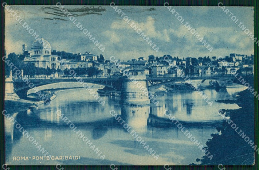Roma Città Ponte Garibaldi cartolina MX1932 – fronte
