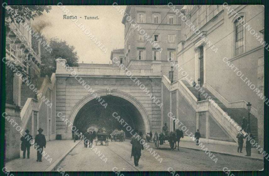 Roma Città Traforo sotto Quirinale Brunner 6725 cartolina MX1939 – fronte