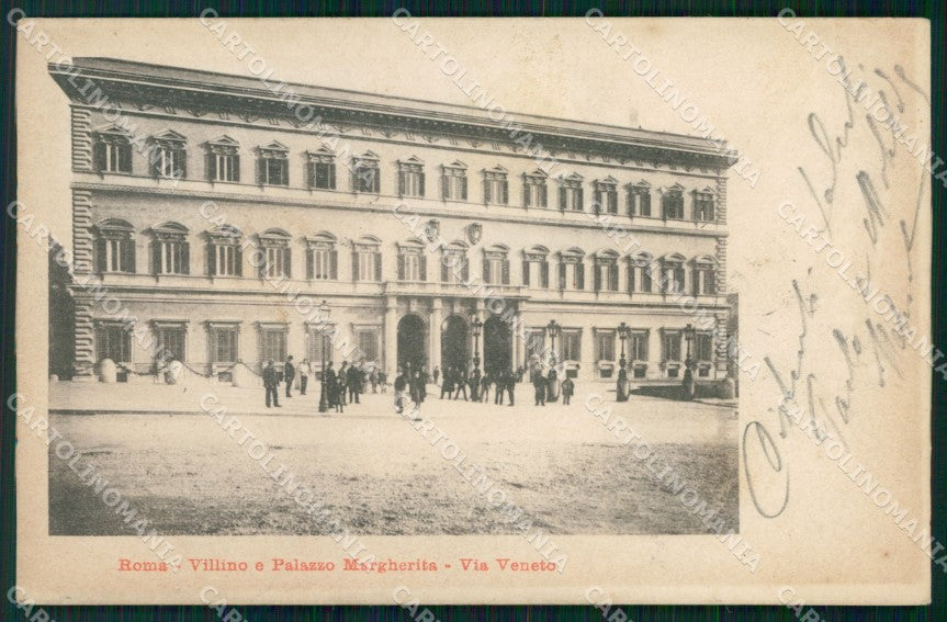 Roma Città Villino Palazzo Margherita Via Veneto cartolina MX1972 – fronte