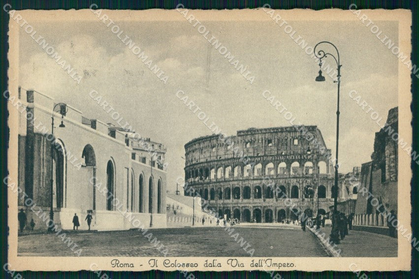 Roma Città Via dell'Impero Colosseo cartolina MX1973 – fronte