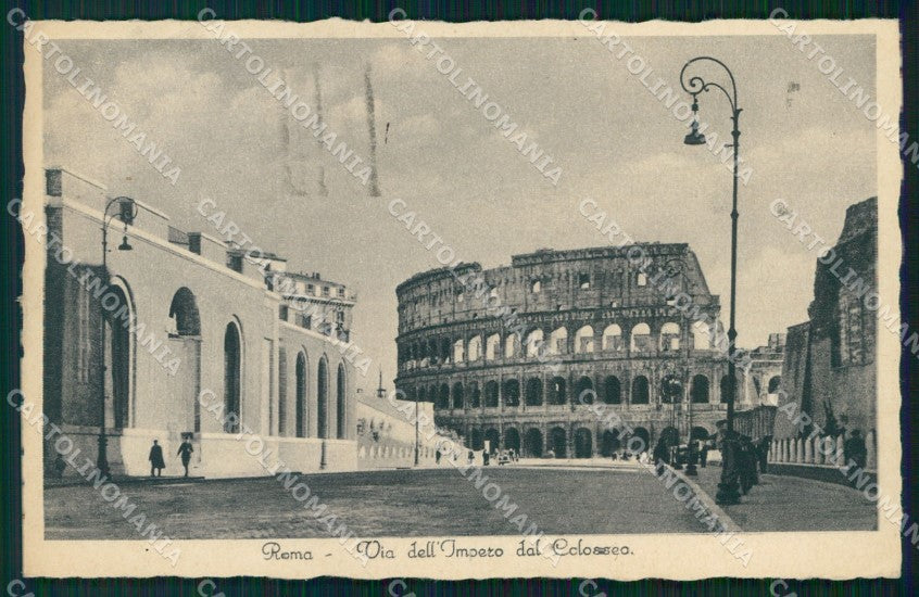 Roma Città Via dell'Impero Colosseo cartolina MX2003 – fronte