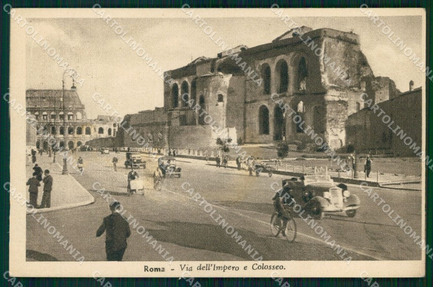 Roma Città Via dell'Impero Colosseo cartolina MX2004 – fronte