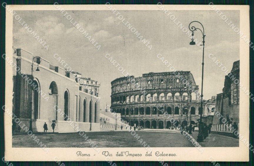 Roma Città Via dell'Impero Colosseo cartolina MX2008 – fronte