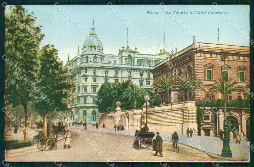 Roma Città Via Veneto Hotel Excelsior cartolina MX2020 – fronte