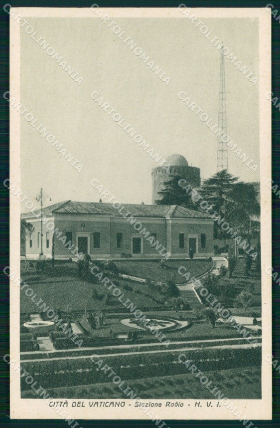 Roma Città Vaticano Stazione Radio cartolina MX2032 – fronte