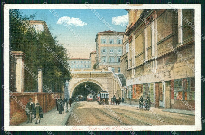 Roma Città Tunnel sotto Quirinale Tram ABRASA cartolina MX2056 – fronte