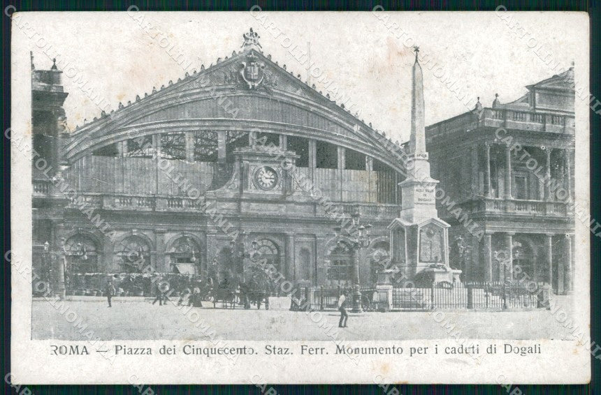 Roma Città Piazza dei Cinquecento Stazione Ferroviaria cartolina MX2068 – fronte