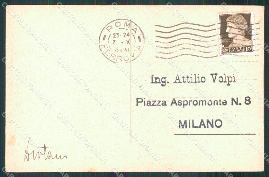 Roma Città Piazza dei Cinquecento Stazione Ferroviaria cartolina MX2068 – retro