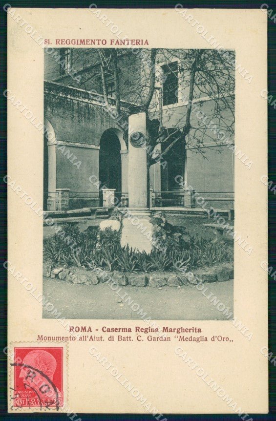 Roma Città Caserma Regina Margherita Reggimento Fanteria cartolina MX2087 – fronte