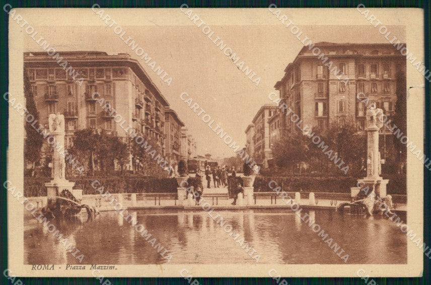 Roma Città Piazza Mazzini Tram STRAPPINO cartolina MX2093 – fronte