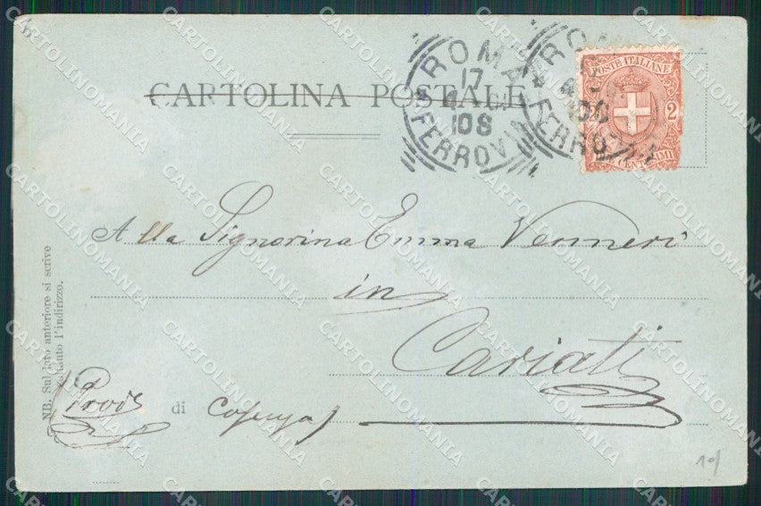 Roma Città Saluti da Chiesa Trinità Scalinata cartolina MX2125 – retro