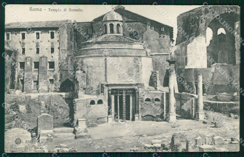 Roma Città Tempio di Romolo Brunner 6205 cartolina MX2129 – fronte