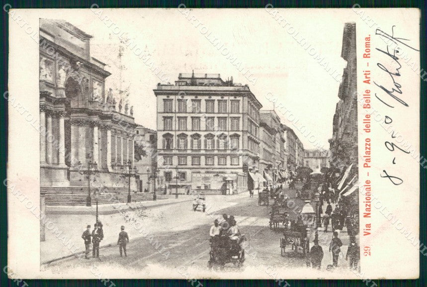 Roma Città Via Nazionale Palazzo Belle Arti cartolina MX2138 – fronte