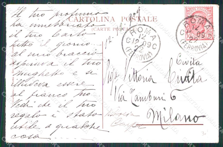 Roma Città Grande Caffè Faraglia Pasticceria Confetteria cartolina MX2145 – retro