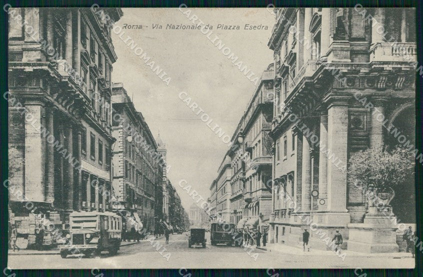 Roma Città Via Nazionale da Piazza Esedra cartolina MX2147 – fronte
