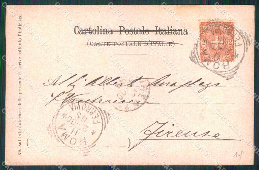 Roma Città Via del Corso Veduta Animata cartolina MX2162 – retro
