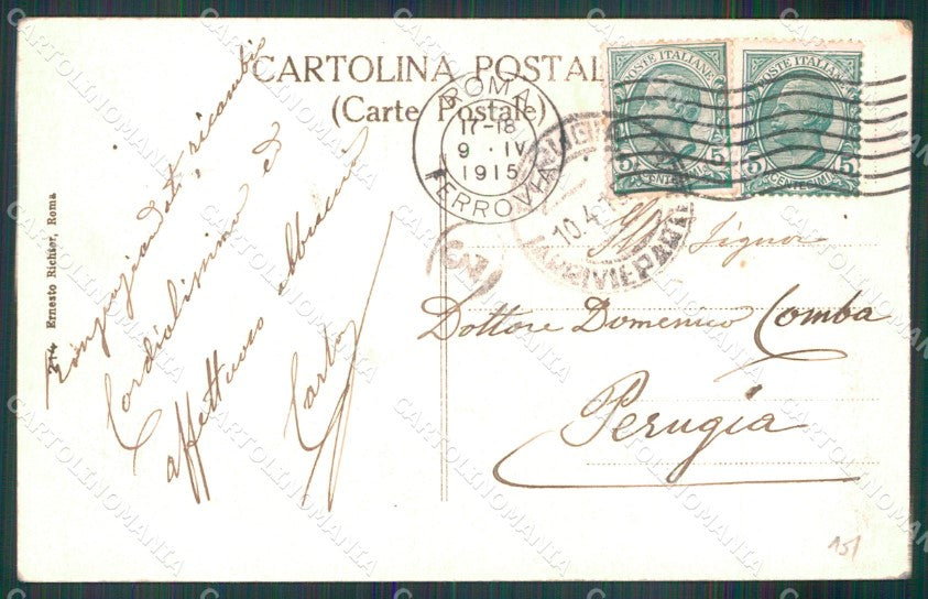 Roma Città Via del Corso cartolina MX2163 – retro