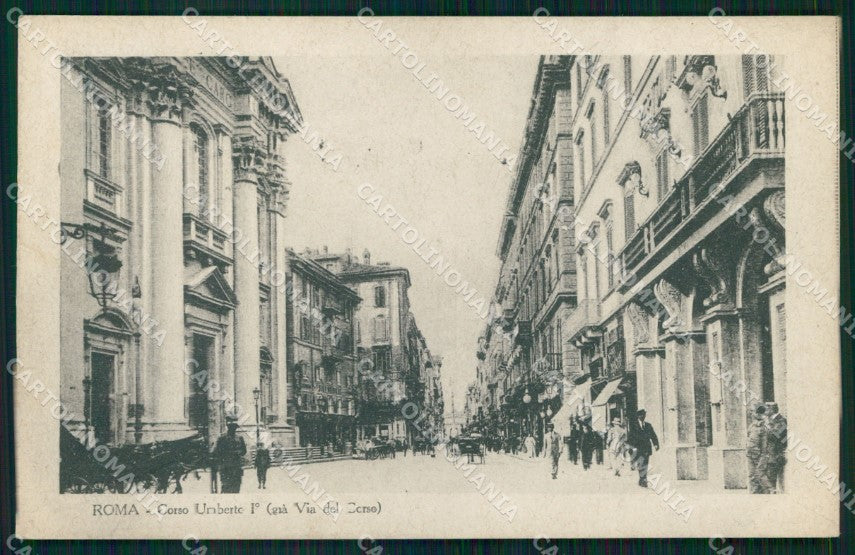 Roma Città Corso Umberto I Via del Corso cartolina MX2164 – fronte